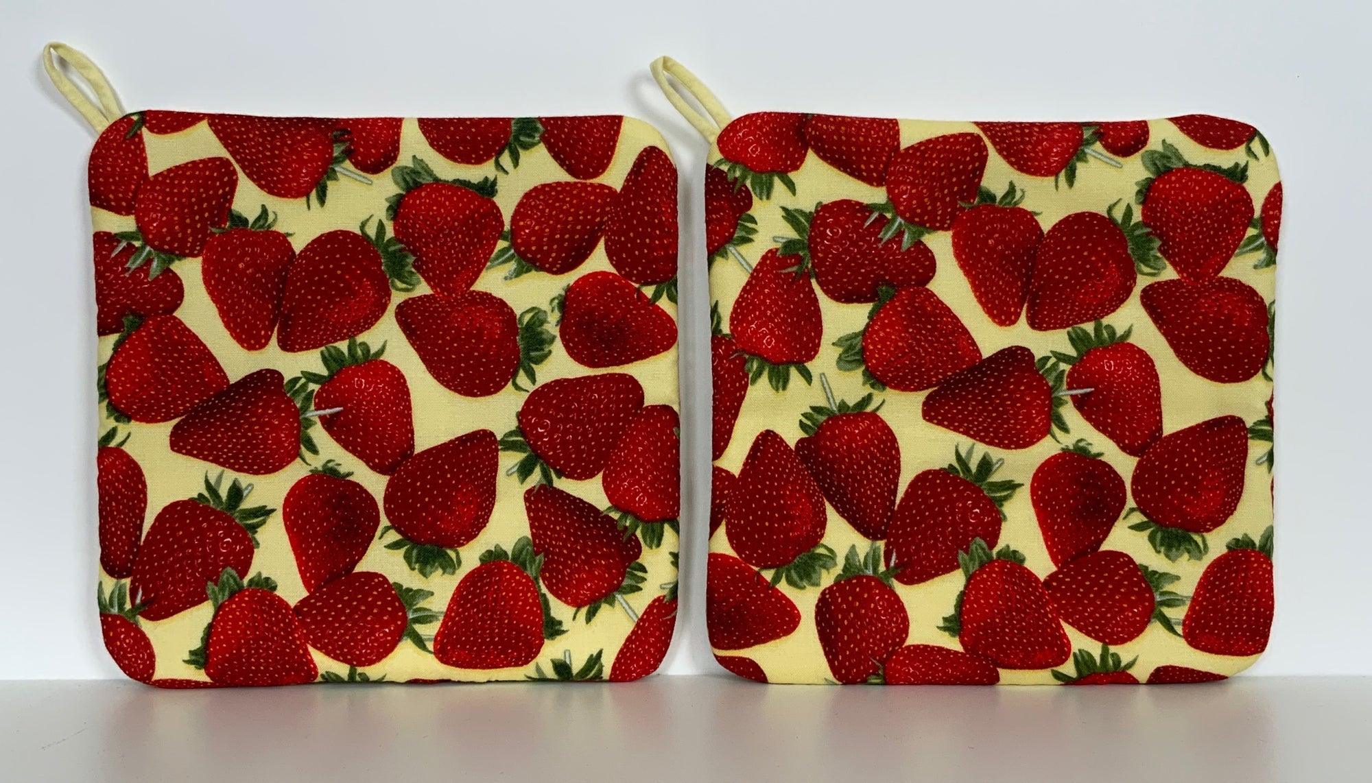 Hot pads! Strawberry