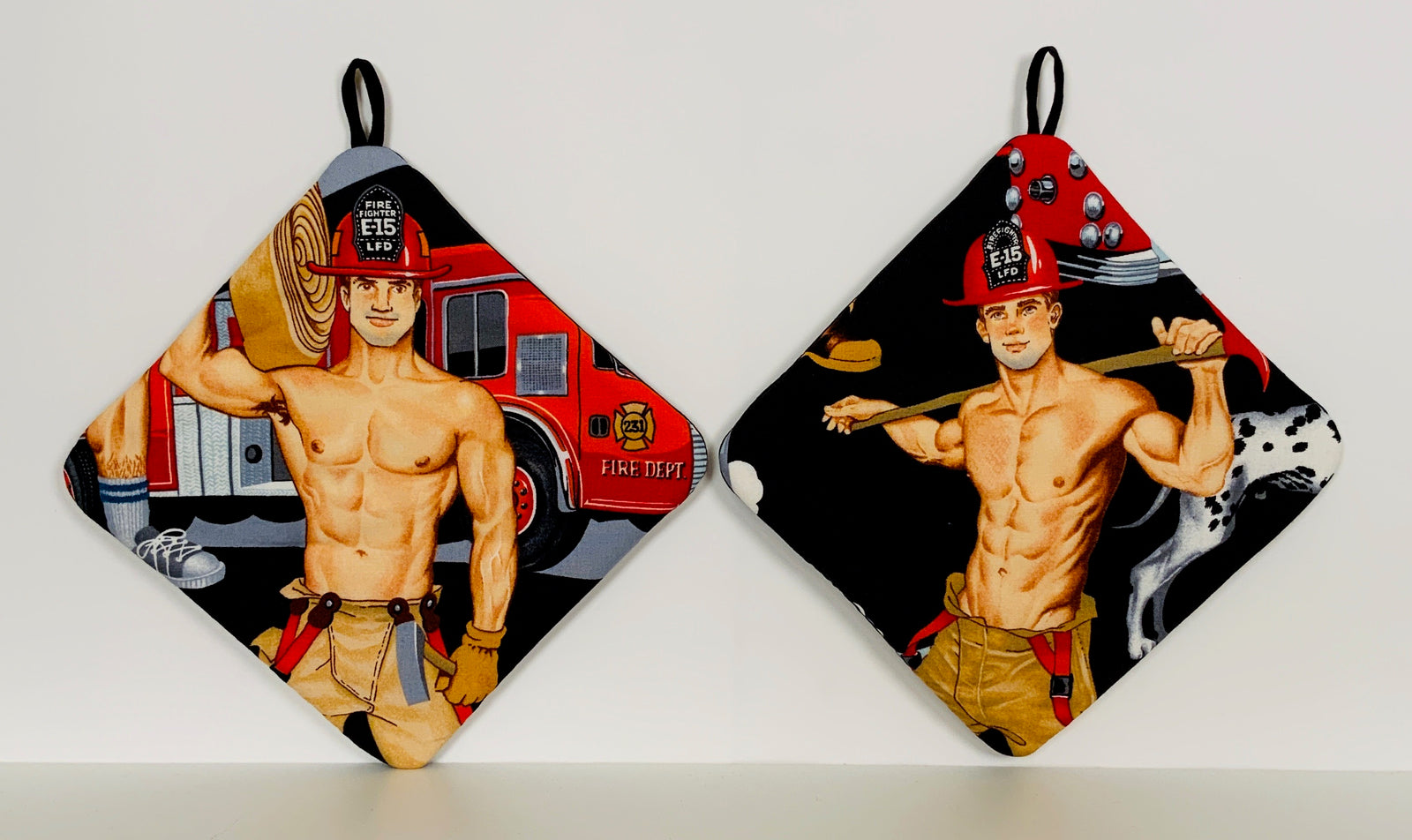 Hot Pads! PinUp Firemen
