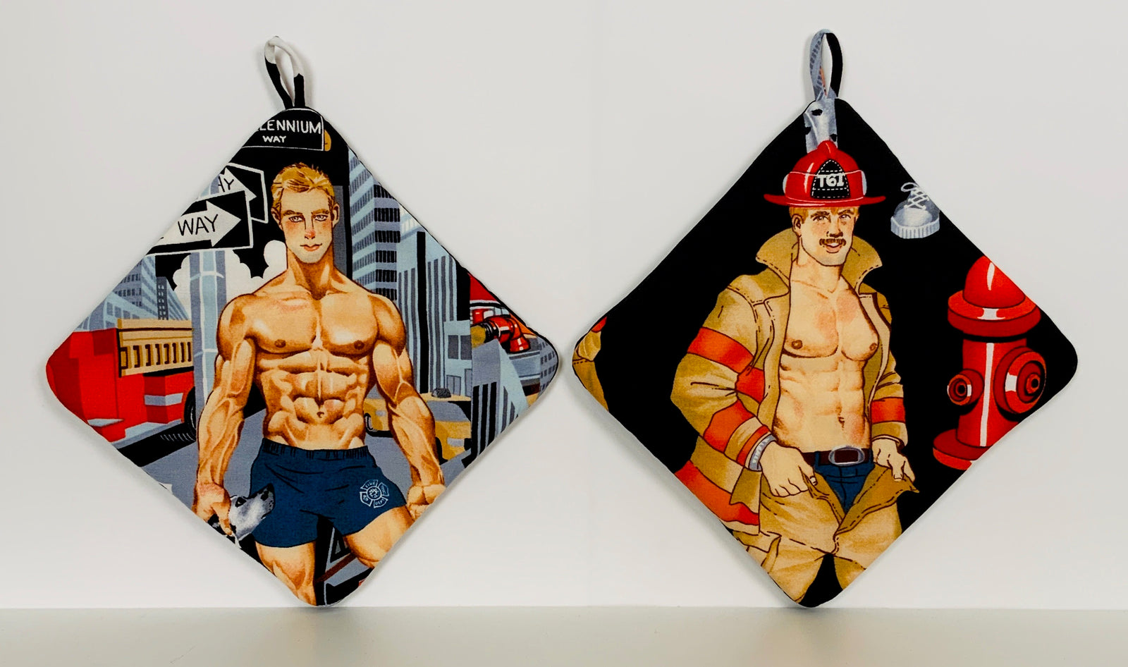 Hot Pads! PinUp Fireman