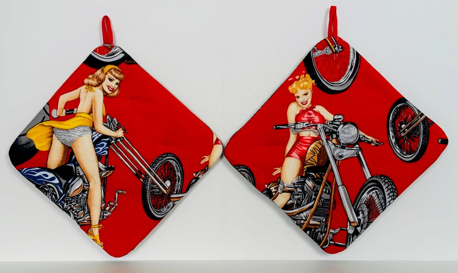 Hot Pads! Motorcycle Girl