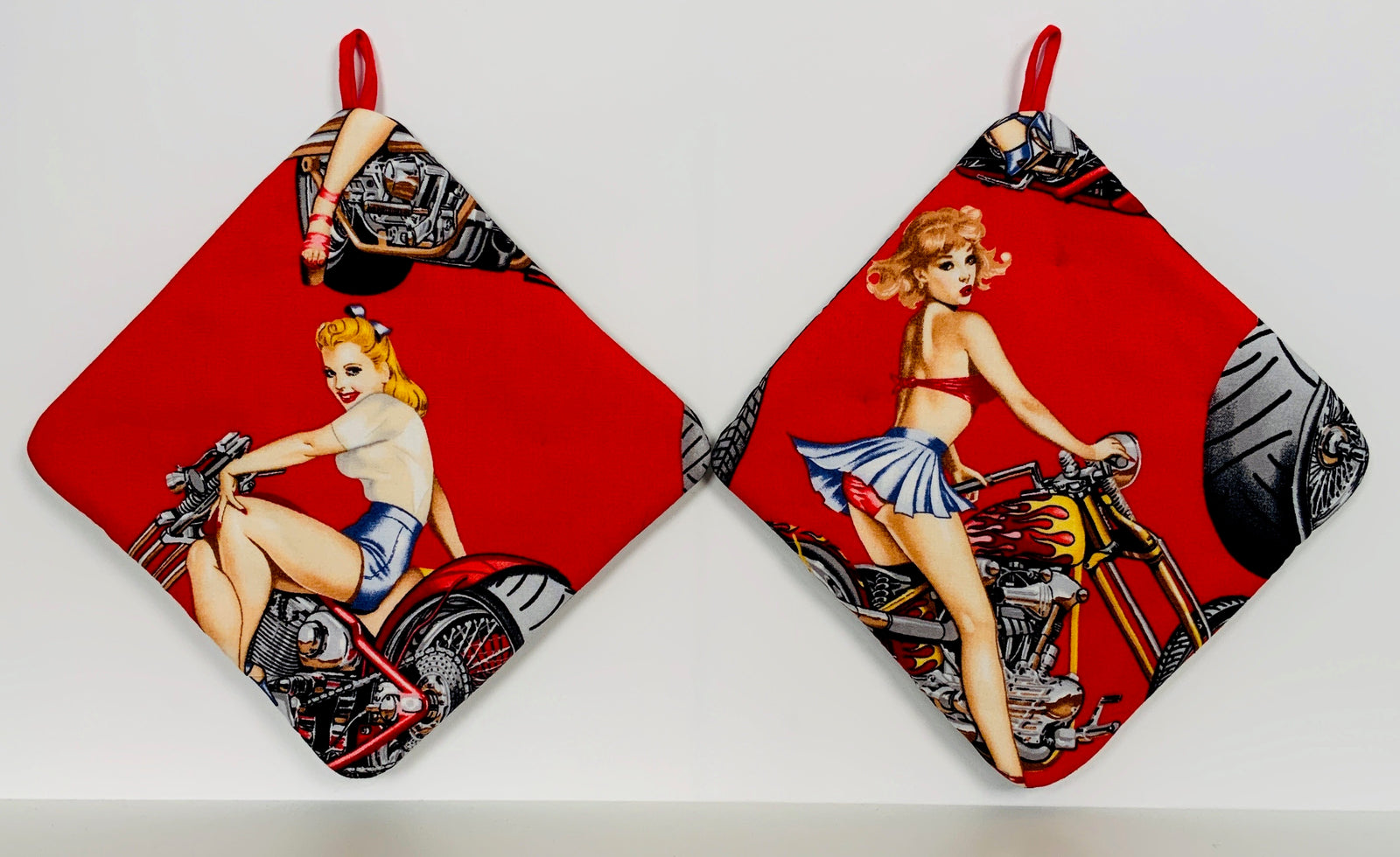 Hot Pads! Motorcycle Girl