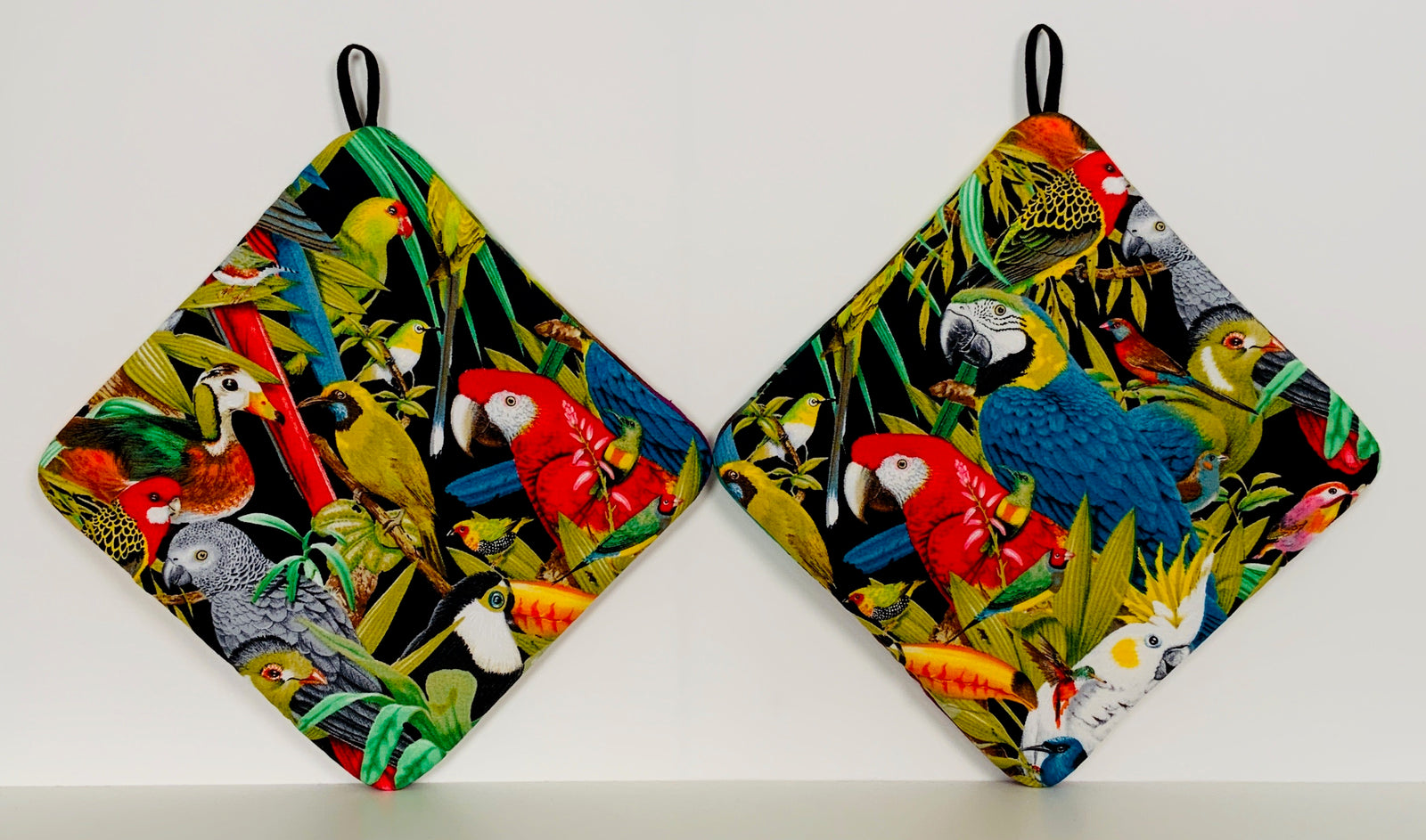 Hot Pads! Parrots