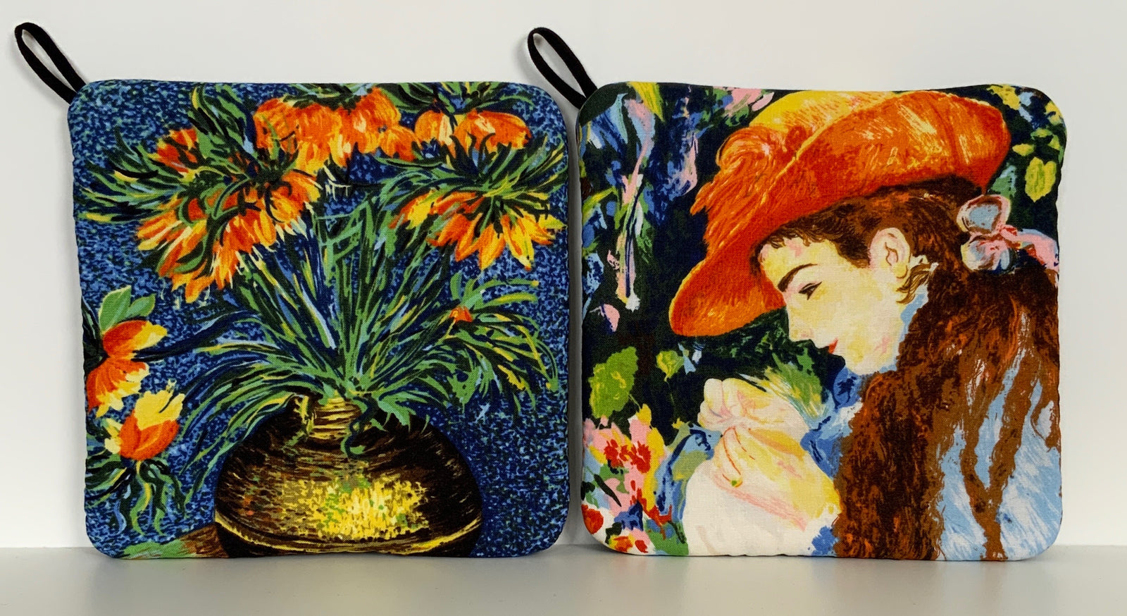 Hot Pads! Painting-Van Gogh- Renoir