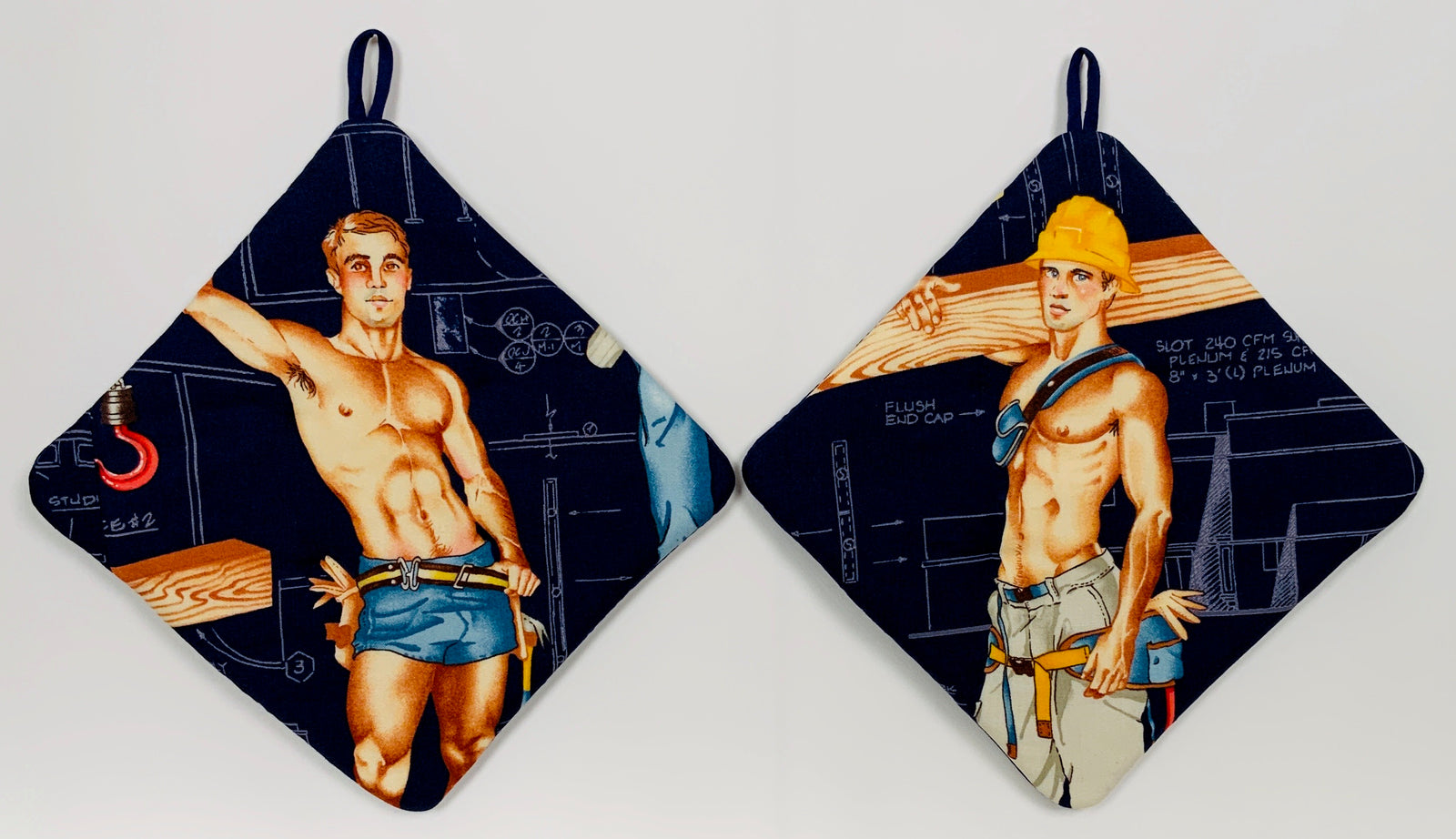 Hot Pads! PinUp construction Boys