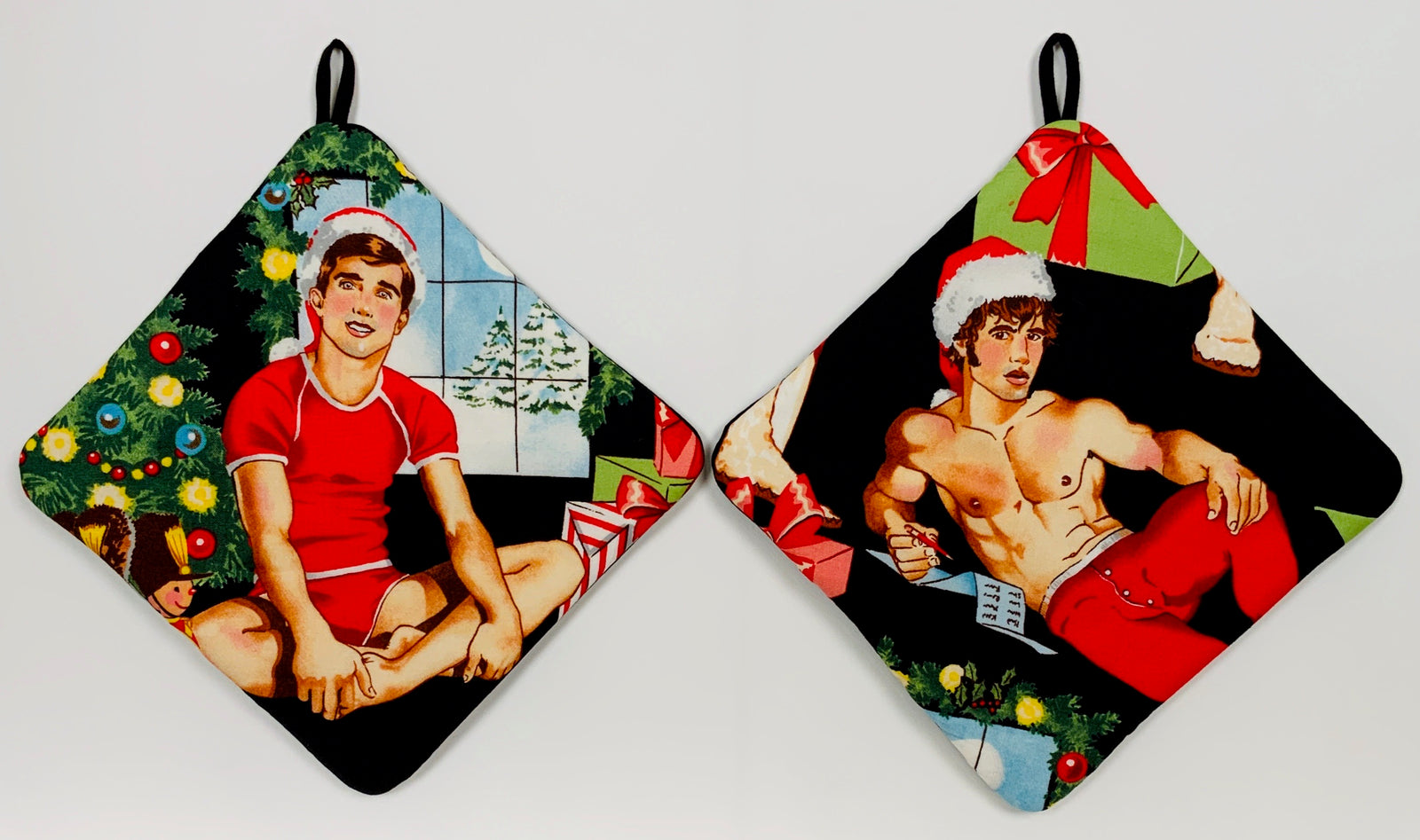 Hot Pads! PinUp Xmas Boys