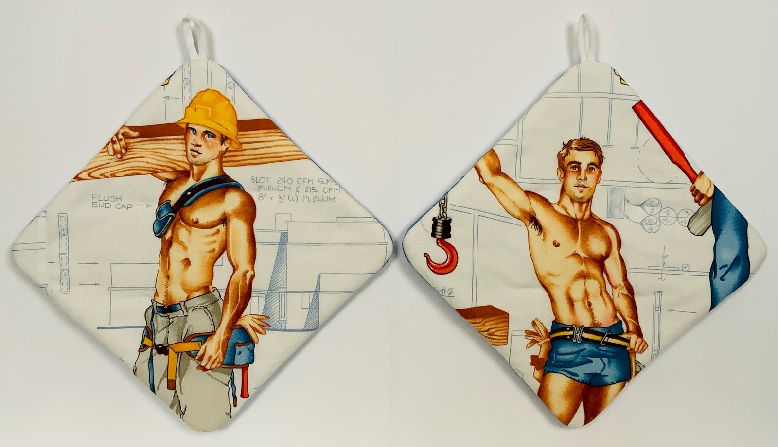 Hot Pads! PinUp construction Boys
