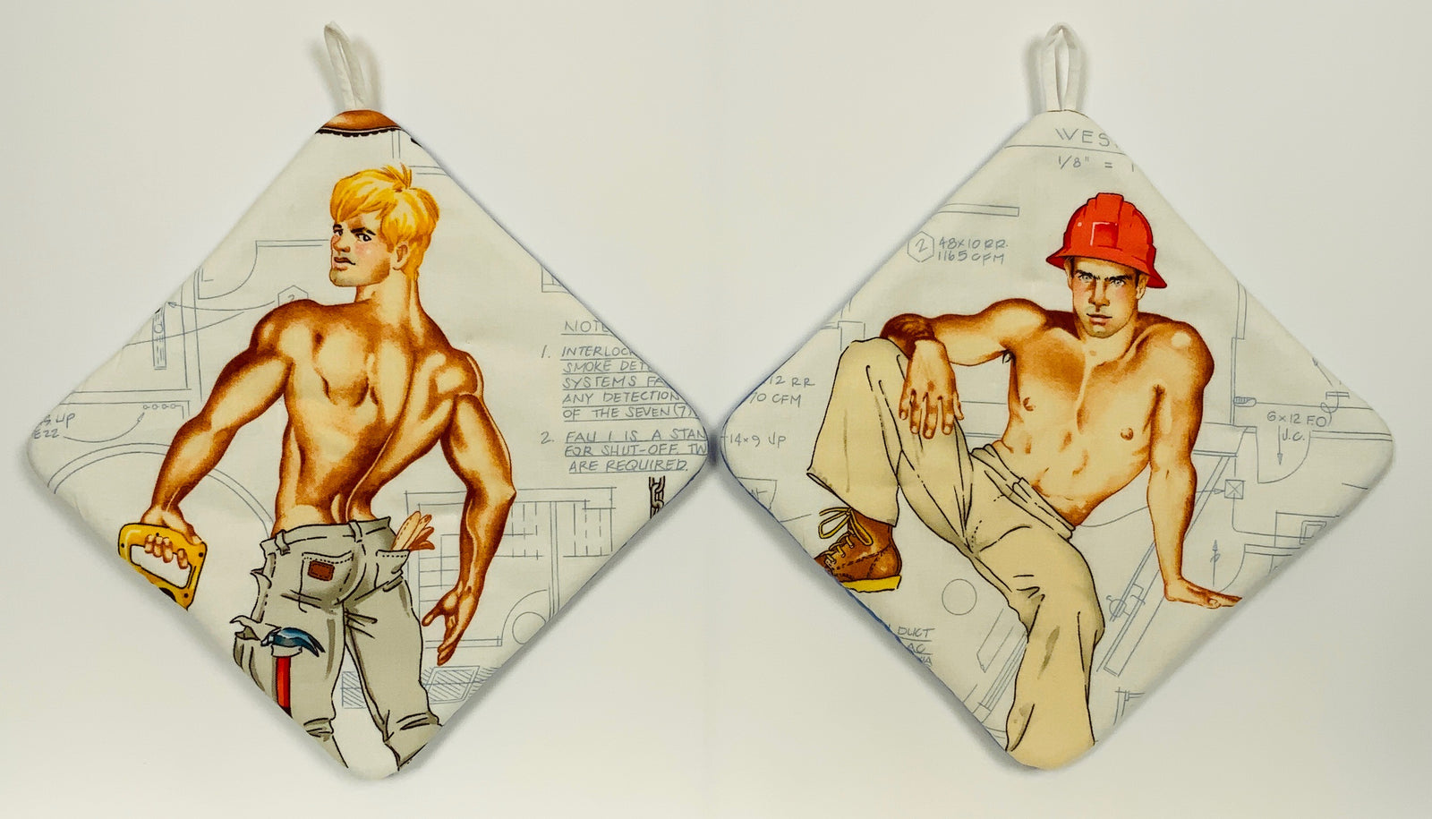 Hot Pads! PinUp construction Boys